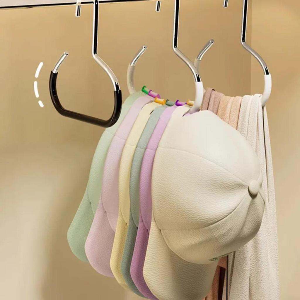 1/5pcs Circle Hat Rack, Hat Display Rack, Baseball Cap Storage Rack, Scarf Towel and Tie Storage Rack, Suitable for Closet Bedroom, Space Saving