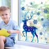 Tragbare Weihnachts-Elch-Aufkleber, DIY-Fensterglas-Aufkleber, Winter