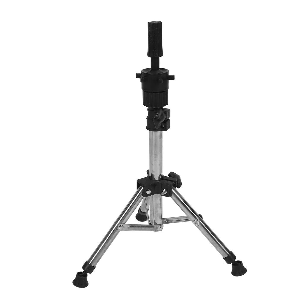 Suporte de Peruca Tripé Ajustável Liga de Alumínio Multiuso Portátil Cabeça de Manequim de Metal Suporte para Treinamento de Cabeleireiro