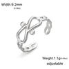 Fashion Stainless Steel Open Ring Dragonfly Irregular Geometric Finger Rings Women Jewelry Wedding Gift Wholesale