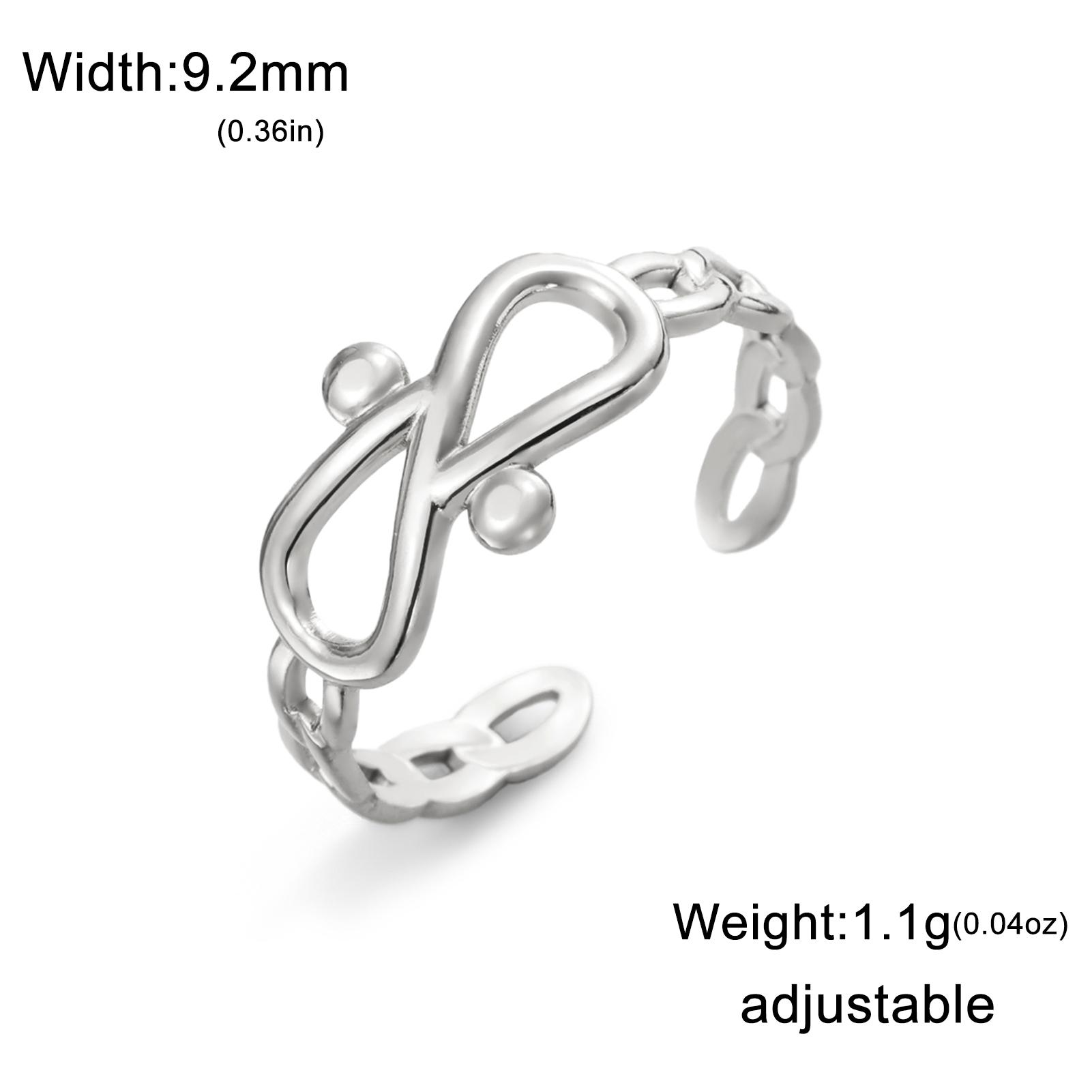 

Teamer Delicate Dragonfly Snake Shell Open Ring Adjustable Stainless Steel Women s Ring Fashion Daily Street Party Jewelry Gift