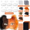 Therian Mask Set Blank Mask Half Face Hand Drawn Animal Cat Fox Mask Children DIY Handmade Graffiti Half Face Mask Party Christm