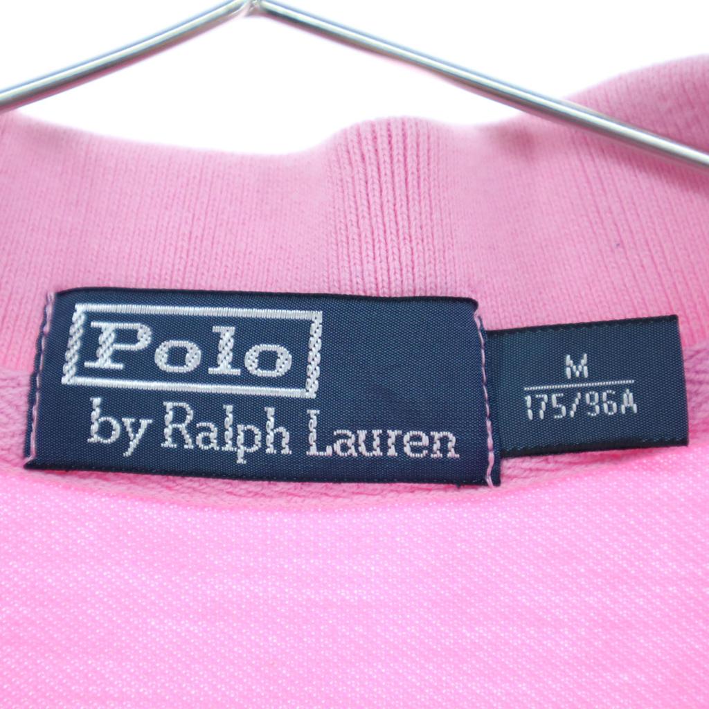 Beauty Products POLO Big Logo Embroidery Short Sleeve Polo Shirt M Pink Men's Used