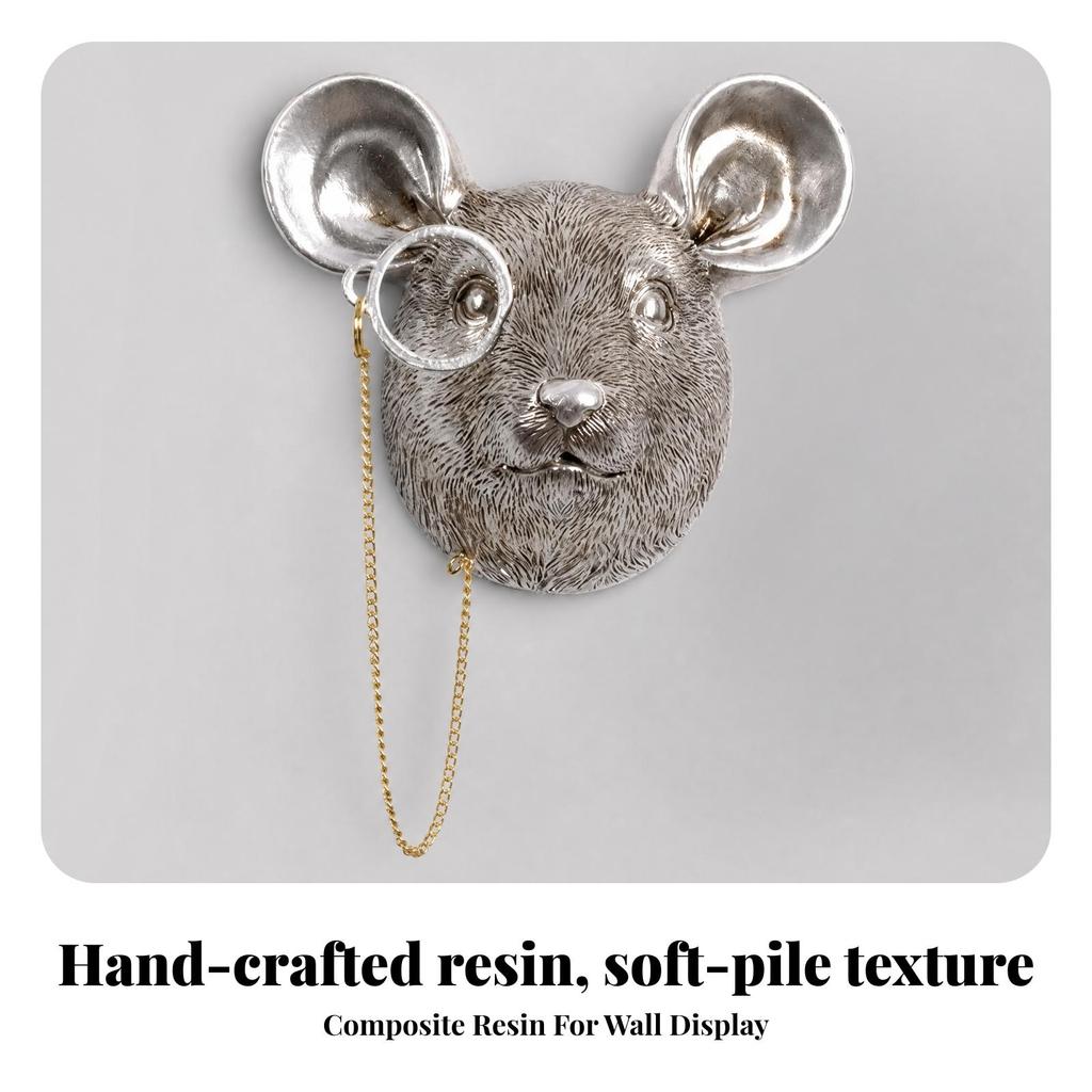 Resin Head Wall Decor Compact for Living Room, Hallway