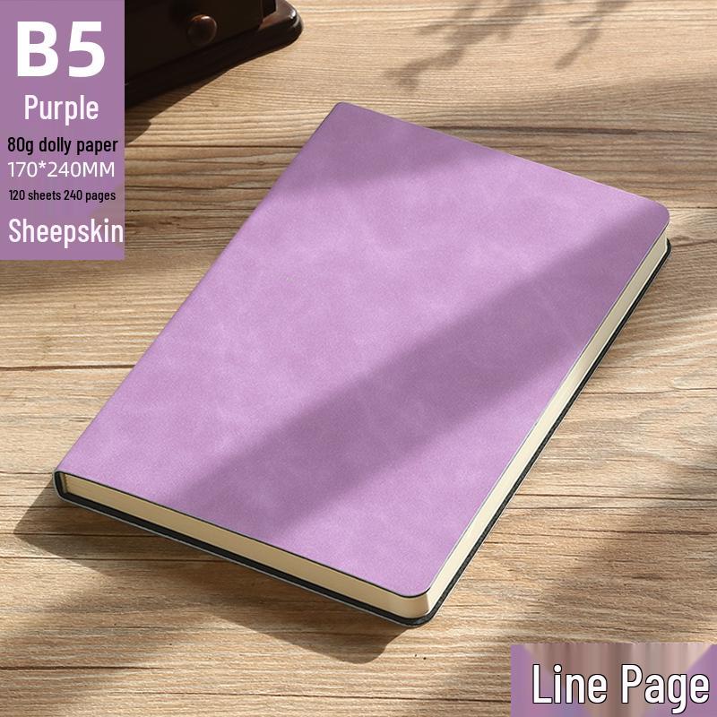 High-Quality A5 Leather Softcover Notebook for Students and Professionals