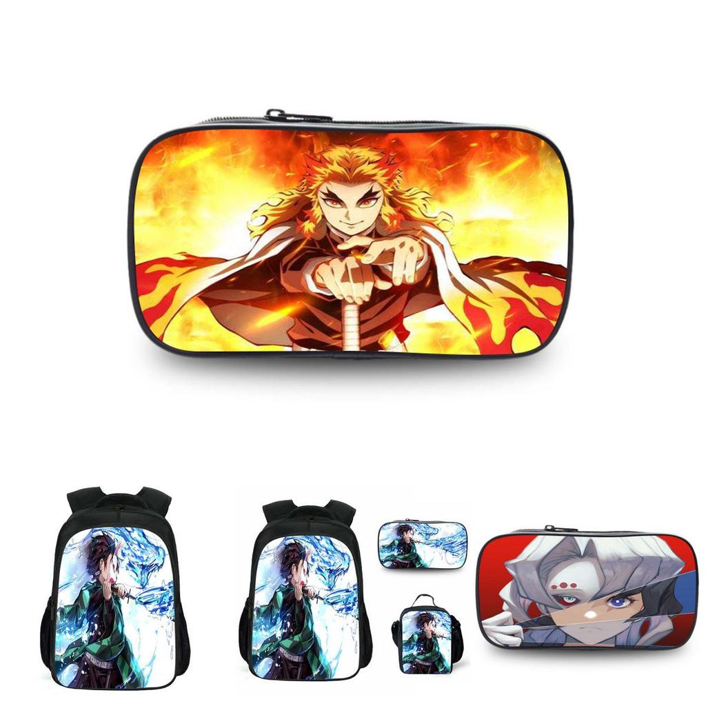 Large Capacity Demon Slayer Kimetsu No Yaiba Backpack With Durable Material And Stylish Design