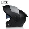 Dual Lens Flip-Up Full Face Motorcycle Helmet Men Women ABS Safety Gear Racing Street Riding