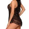 European & American Sexy Women's Lingerie: Sheer Lace Temptation, Hot Adult Pajama Dress, One-Piece