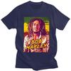 Custom Trendy Jamaica Reggae Rock Bob Marley T Shirt Unisex Short Sleeves 100% Cotton T-shirt Leisure Tee Tops Streetwear Tshirt