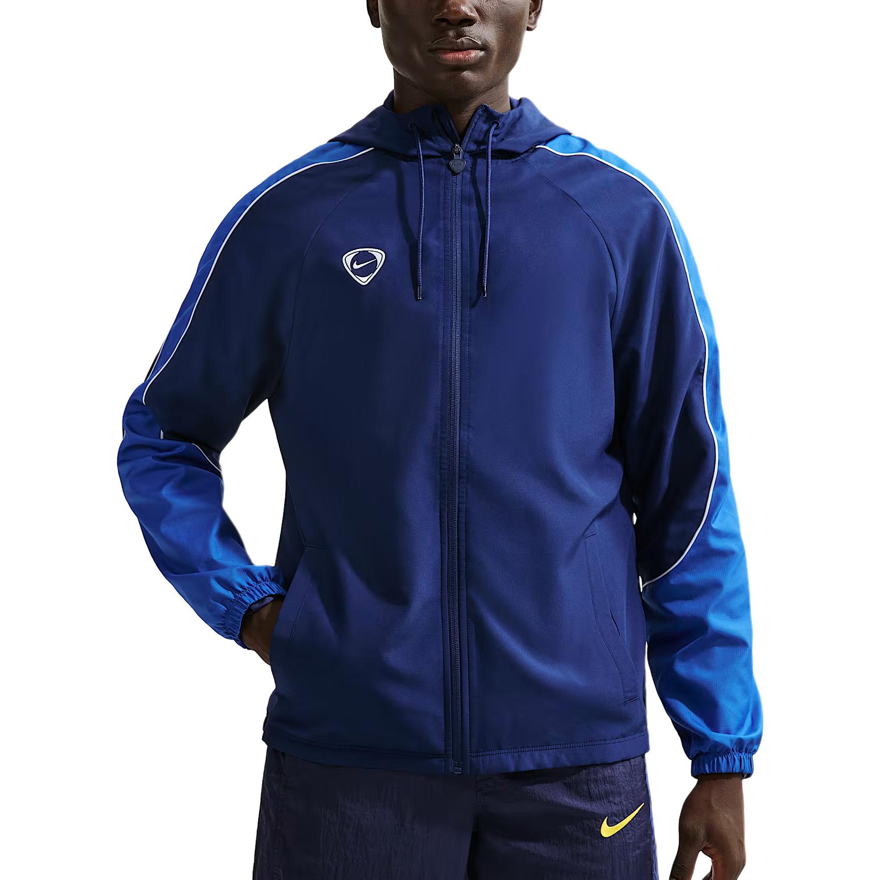 Nike Академия Водоотталкивающая Легкая Тканая Куртка-Ветровка Мужская куртки HV3581-492 S