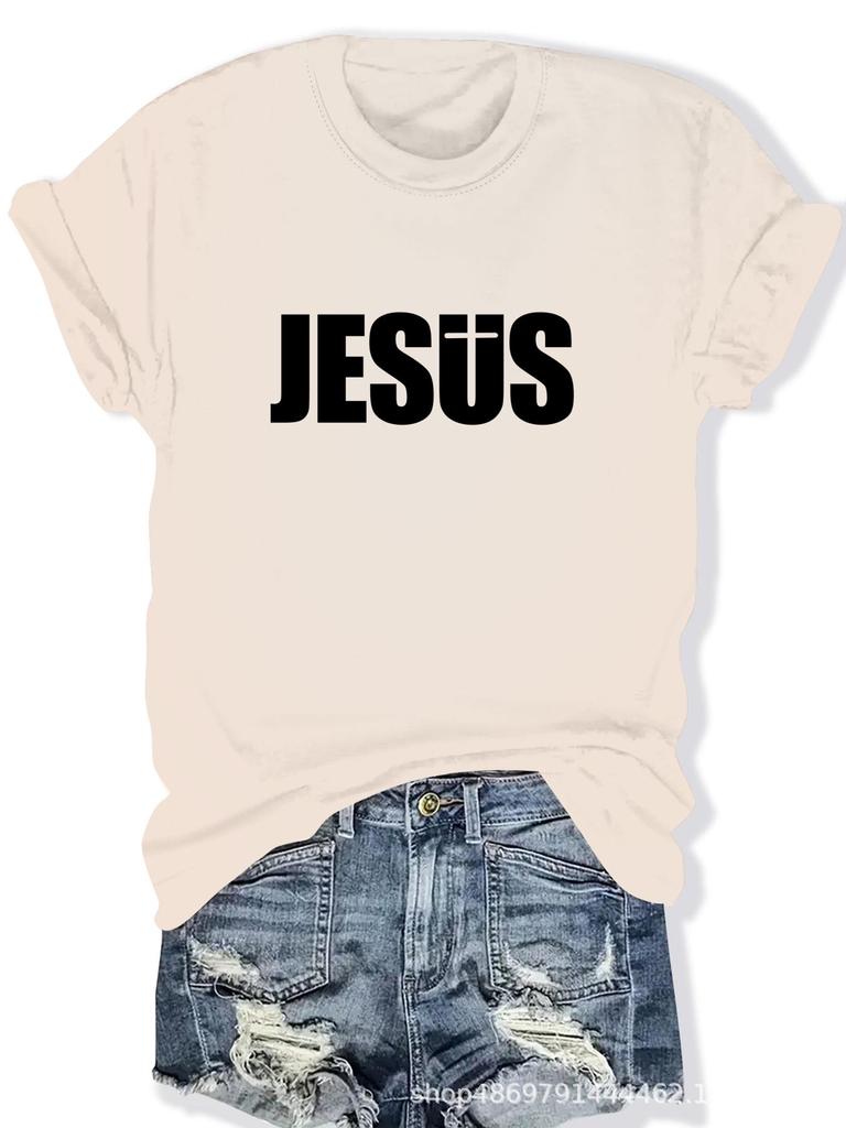 Women's Fashion Round Neck T-Shirt for Cross-Border Trade