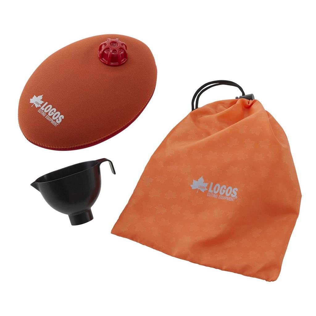 Logos Anywhere Soft Hot Water Bottle (with storage bag) 81661000, Soft, Made in Japan, with funnel