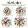 High-Quality Light High-Quality Luxury High-Quality Floral High-Quality Pattern High-Quality Wooden High-Quality Wall High-Quality Clock
