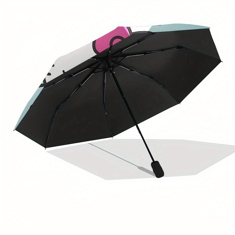 Hello Kitty, Puppy Automatic opening and closing folding umbrella with 8-rib frame and compact travel design, perfect for all occasions | St