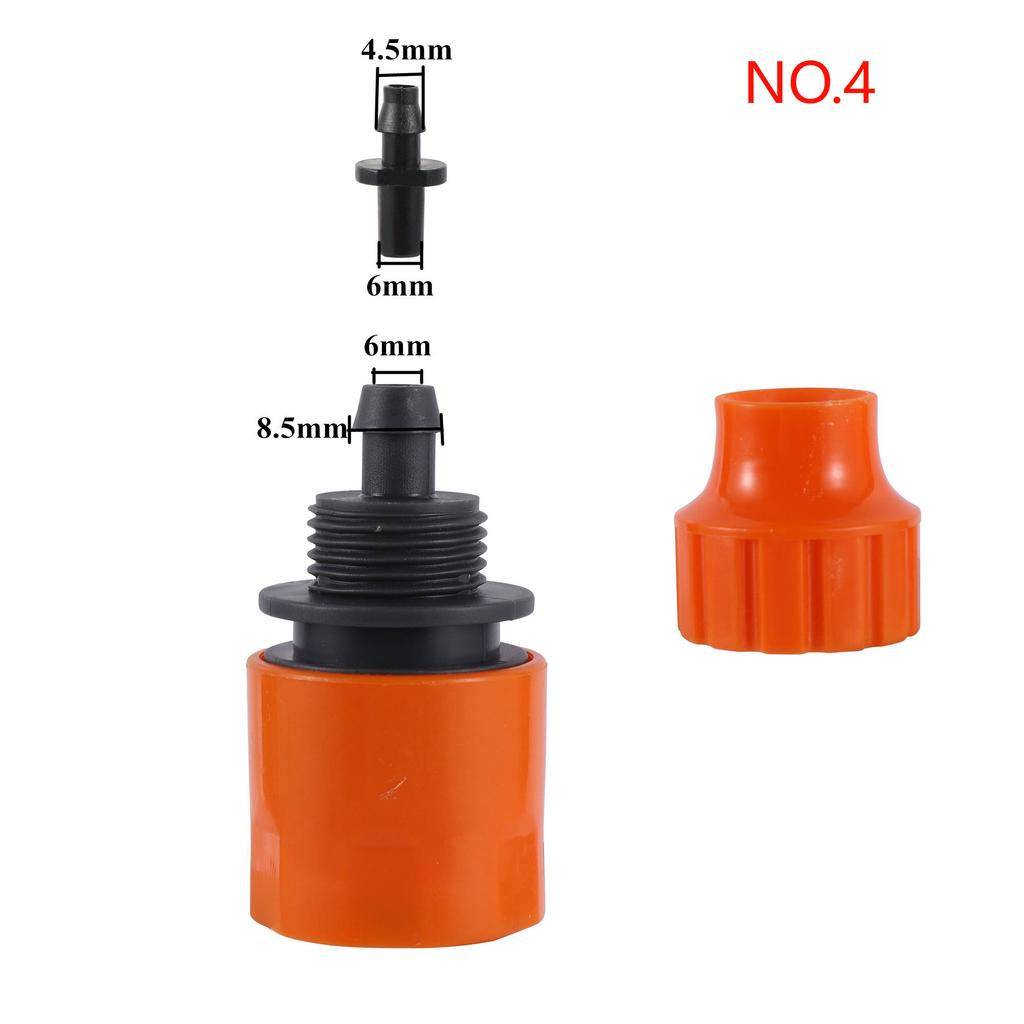Fast Coupling Adapter with 4/7mm 8/11mm Hose Connector Drip Tape for Garden Irrigation Plastic Quick Connector Kits Tube Joint