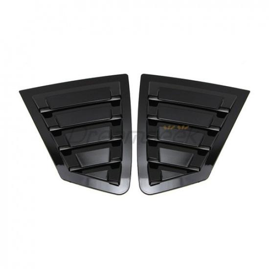 Side Window Louver Cover for Mazda 3 Axela Sedan   -25 Glossy Black