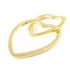Les Trésors De Lily [D9539] - Gold Plated Pendant 'Love Love'