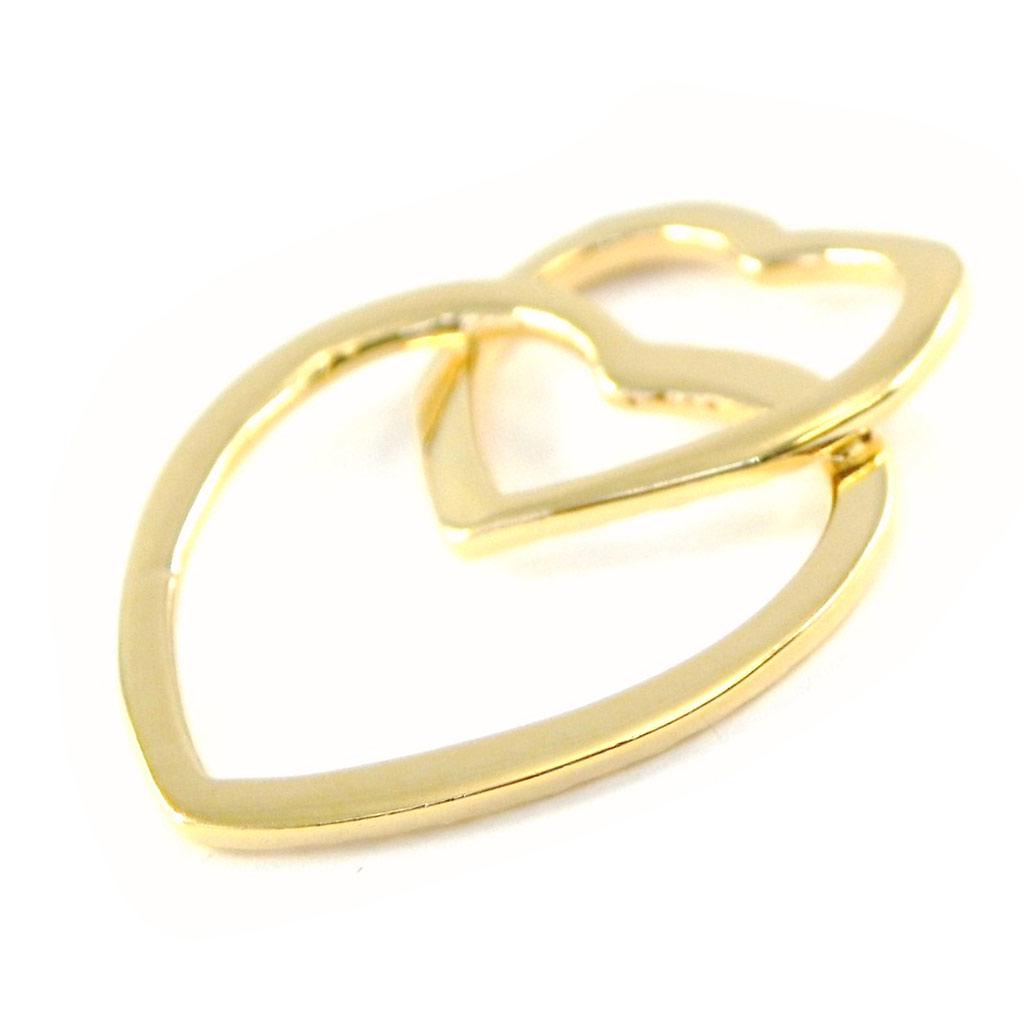 Les Trésors De Lily [D9539] - Gold Plated Pendant 'Love Love'