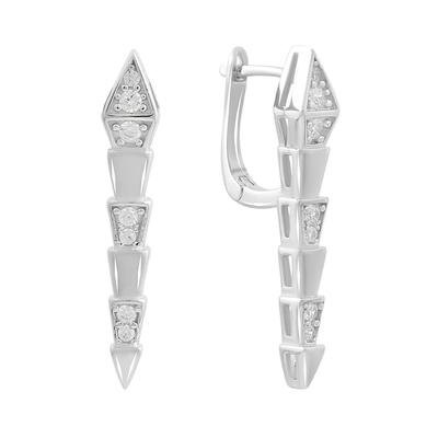 Cercei de argint cu zirconii cubice (2177609)
