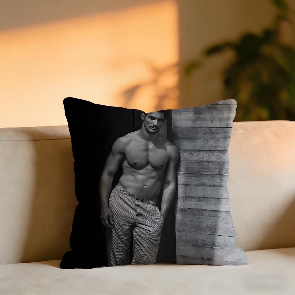 

David Gandy Cushion Cover Cozy Velvet Throw PillowSoft Warm Cushion For Sofa Bed 30X30cm