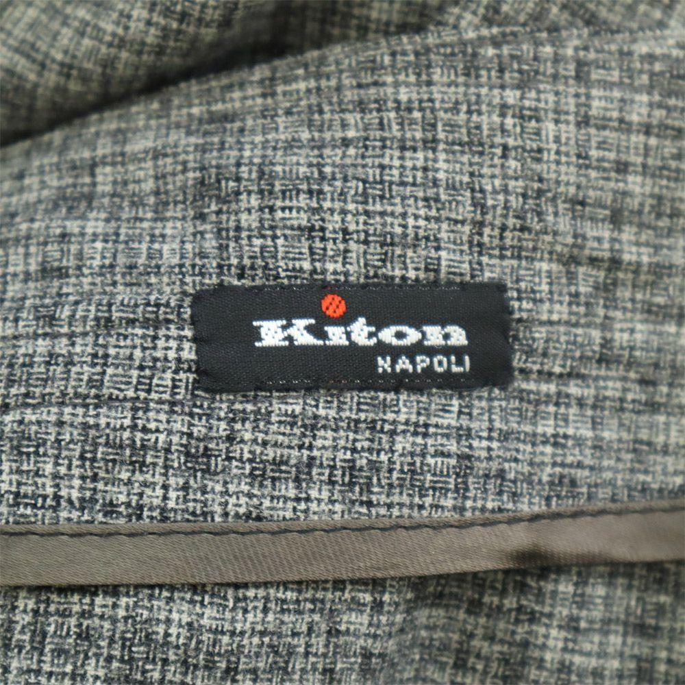 Kiton Check Slacks Pants 38 Gray Women Used