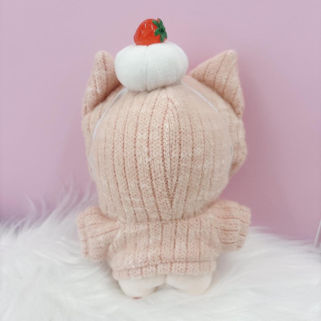 Animal Hoodie & Whip Headband Set for 10cm, Pink [Used]