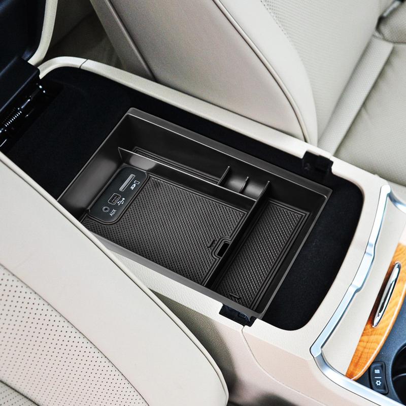 For Dodge Charger/Chrysler 300C 2011-2023 Armrest Storage Box Car Accessories Center Console Organizer Tray ABS Car Storage Box