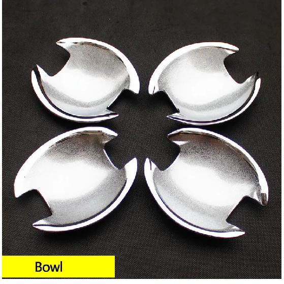 For Mitsubishi Lancer Accessories Chrome Door Handle Luxury No Rust Lancer 10 Lancer X Lancer EX Car Stickers Car Styling