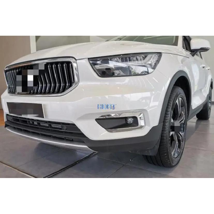 Samochód Nadwozie Przód Reflektor Przeciwmgielny Lampa Detektor Ramka Naklejka ABS Chromowana Osłona Element Wykończeniowy 2 szt. Do VOLVO XC40 2019 2020 Akcesoria Samochodowe