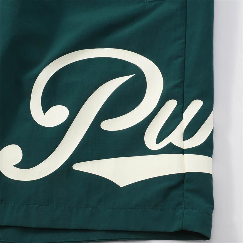 Puma Team CC Elastic Comfortable Lace-Up Mid-Waist Three-Quarter Casual Shorts Men shorts Christmas-Green 630941-60