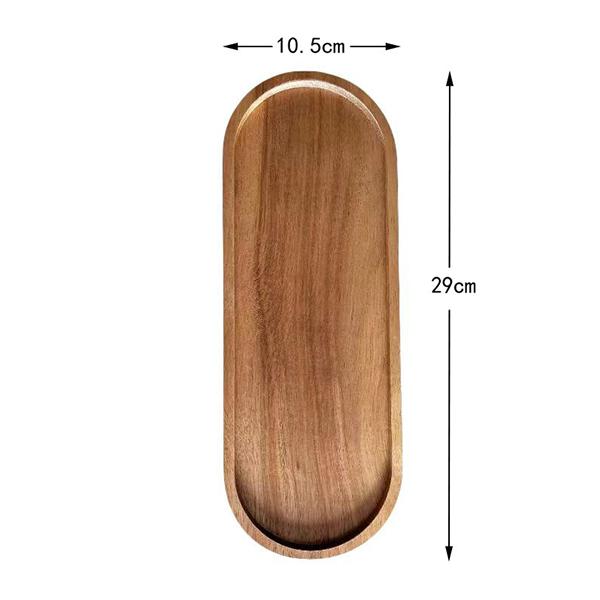 Dishes Plates Customized Wood Service Tray Plate Wooden Coffee Snack Fruit Tea Cake Plate for Home Display Tray
