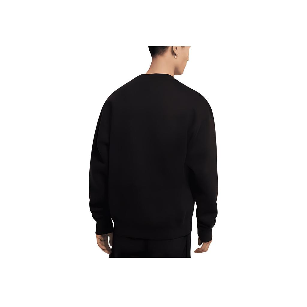 Nike Felpa Manica Lunga con Logo Ricamato Solo Swoosh Top Unisex Neri CV0554-010