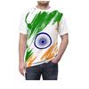 Flag Print Short-sleeve T-shirt, Casual and Comfortable.
