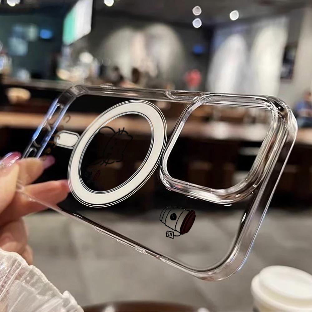 Magnetic Phone Case for iPhone 12 14 16 17 Pro 17 16 15 14 13 12 Pro Max  12 13 14 15  16 High Quality Shockproof Shell Full Protection Cute Style