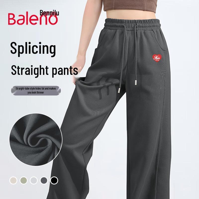 Baleno Women's Spliced Straight-Leg Casual Pants