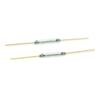 Gold-Electrode Green Reed Switch, Normally Open 2x10 Mm