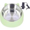 Heated Pet Bowl, 1.5L Slanted Water Bowl with On/Off Switch for Dogs Cats, 15 Degree Angle