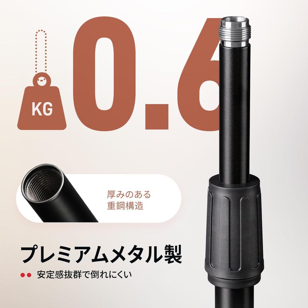 FIFINE BS1 Microphone Stand with Microphone Adjustable Compatible with Made by Screw Round Authentic Brand Product Stand, Tabletop/Desktop Holder,