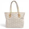 Great MOREAU PARIS Tote Bag Saint-Tropez GM Beige Coated Canvas Women Used