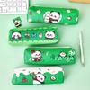 Large Capacity Pencil Case Cartoon Panda Pen Pouches Light Weight Pen Pouches Zippered Pen Case Travel Makeup Bag