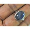 Oval Labradorite Ring US-7 Solid 925 Sterling Silver Chunky Gemstone Ring MK-32