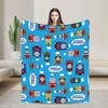 T-Thomas The Train Friends Flannel Blanket Cartoon Railway James Soft Warm Bedding Throws for Home Decor Picnic Sofa Bed Cover