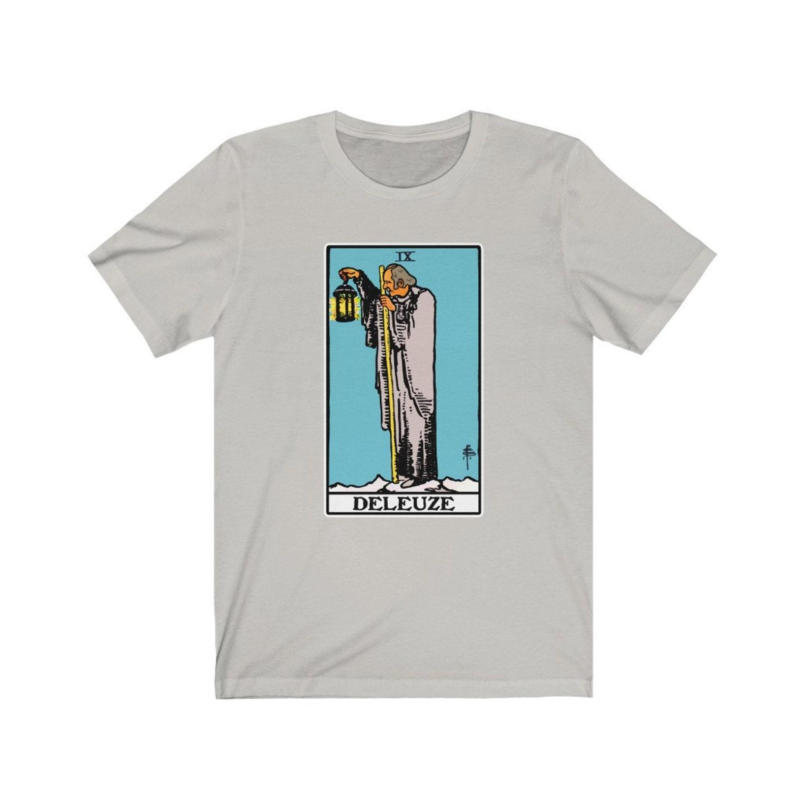 Deleuze Tarot Hermit Philosophy T-shirt 3XL