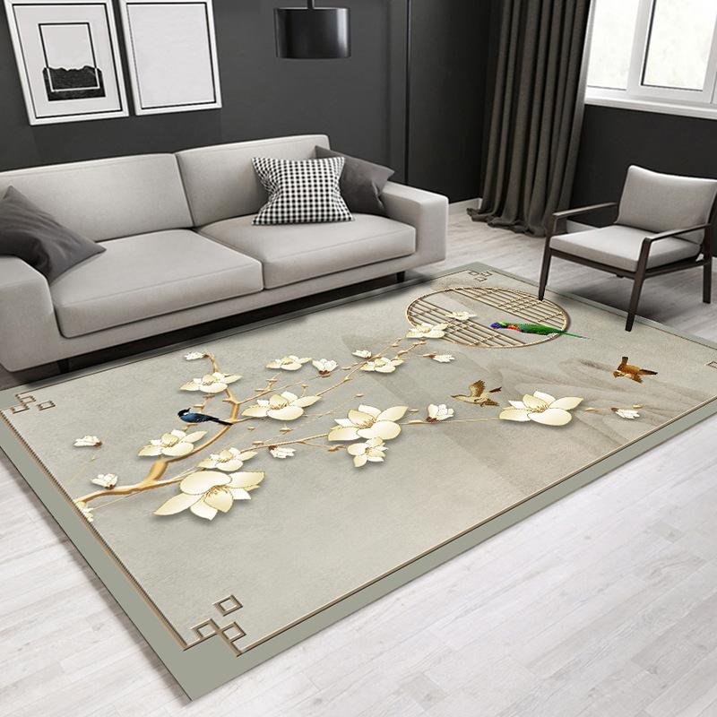 Chinese Series Carpet Living Room Bedroom Home Carpet Floor Mat Rectangular Carpet Bedroom Bedside Blanket