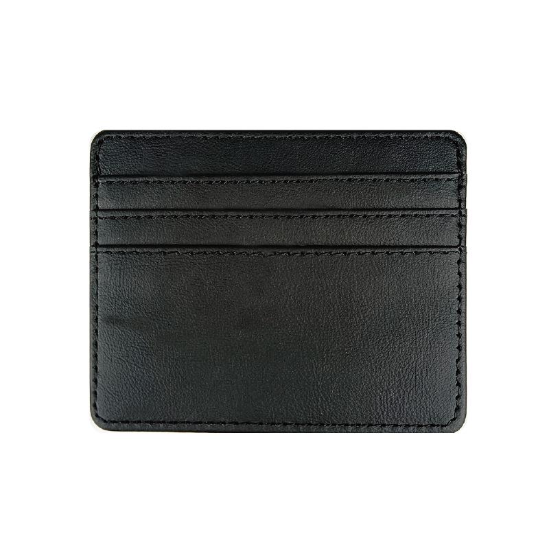 Men's Ultra-thin PU Leather Card Holder with Large Capacity