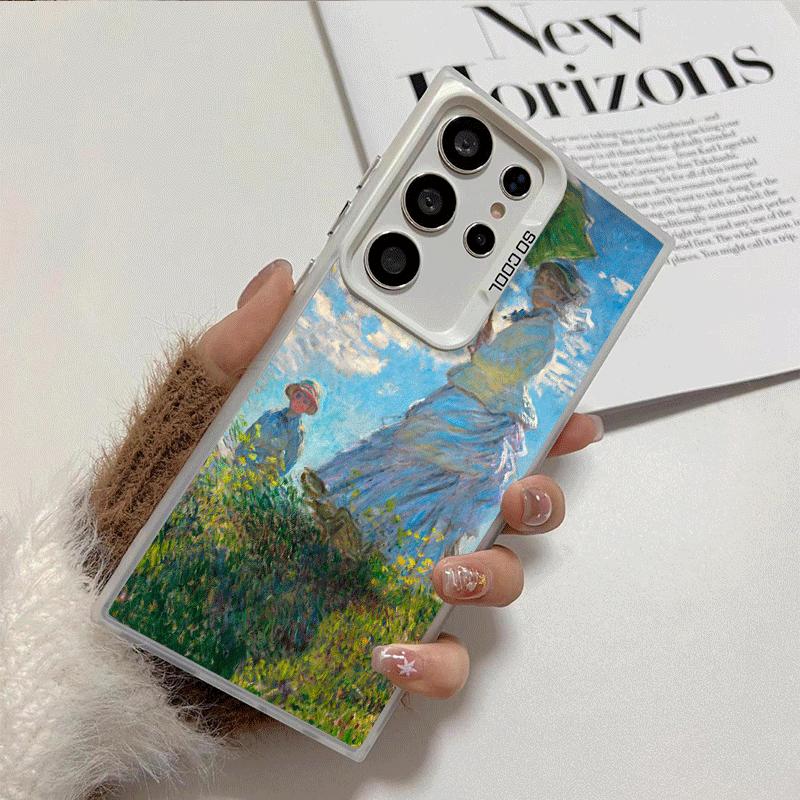 Claude Monet Oil Painting Shockproof Phone Case for Samsung Galaxy S26 Edge S25 Ultra S24 FE S23 Plus S21 Cover Anti Fall Fundas