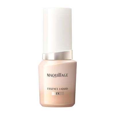 MAQUILLAGE Essence Liquid EX Ochre 30 24mL Podkład w płynie Model 2025 Kryjący pory Półprzezroczyste serum podkładowe Shiseido SPF50+ PA++++ Bezzapachowy