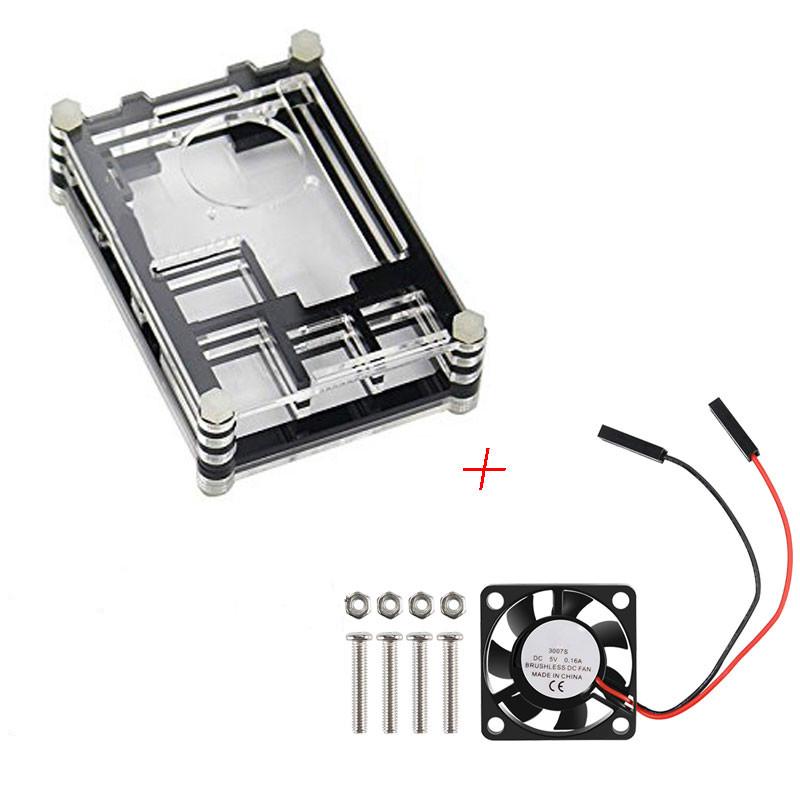 

Для Raspberry Pi 3B+ Чохол 9 шарів Акрилова коробка Чохол Shell Cover Raspberry Pi 3 Модель B Набір футлярів