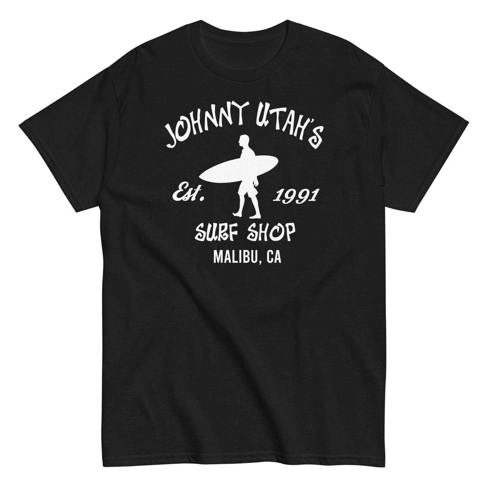 Johnny Utah s Surf Shop - Point Break Shirt With Movie Surfing Theme - Unisex S