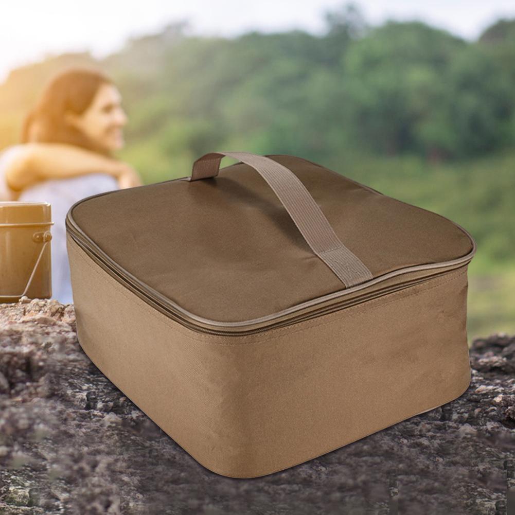 Camping Supply Storage Handbag Oxford Cloth Gas Stove Canister Pot Carry Bags Wear Resistant for Outdoor Camping Picnic